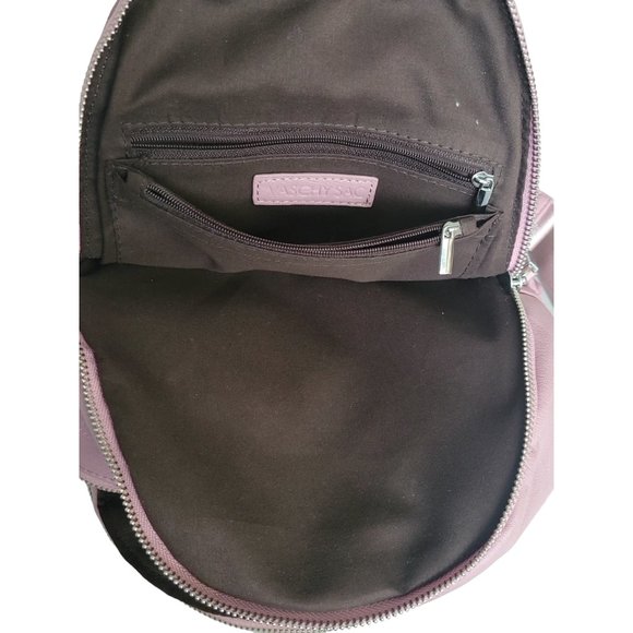 VASCHY Faux Leather Mini Backpack, Lots of Pockets- Pink - Picture 10 of 13